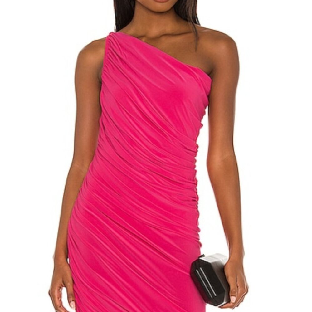 Norma Kamali, Size S, Rose Ruched One-Shoulder Gown